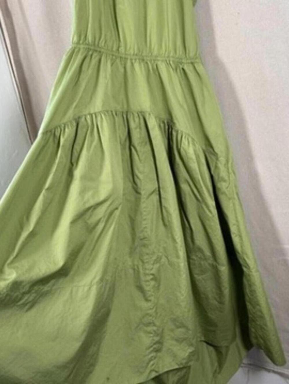 Vince Green Halter Midi Dress with Tie Back – Size L Summer Festival Party - Picture 4 of 8